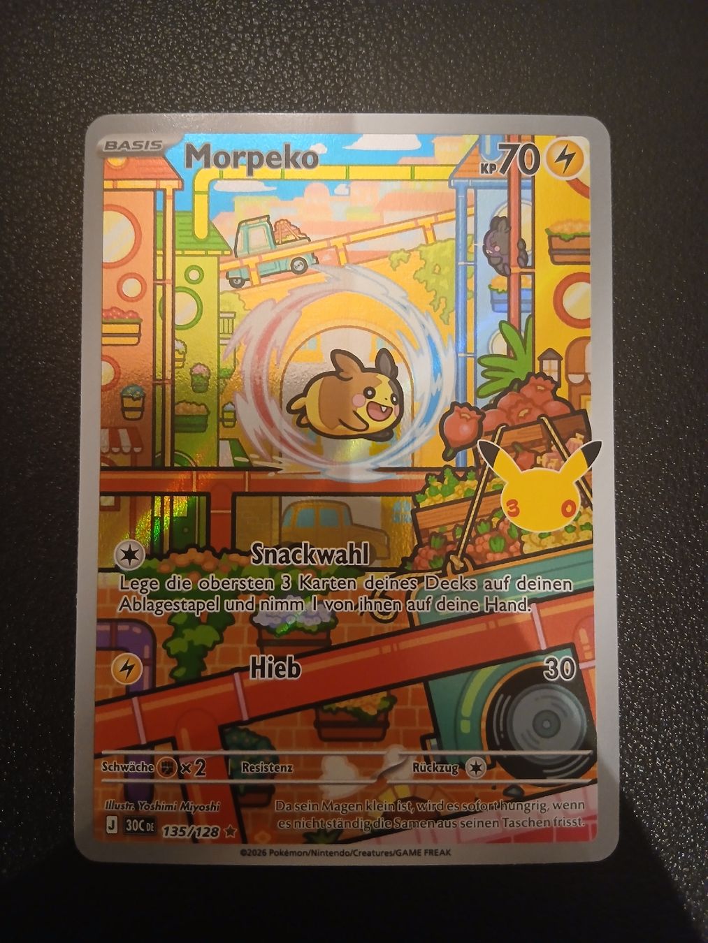 Pokémon Carte collezionabili: Morpeko Pokémon 30th Celebration DE – Nuovo (secondo la descrizione) da Regensdorf venduto da Baba_Basar