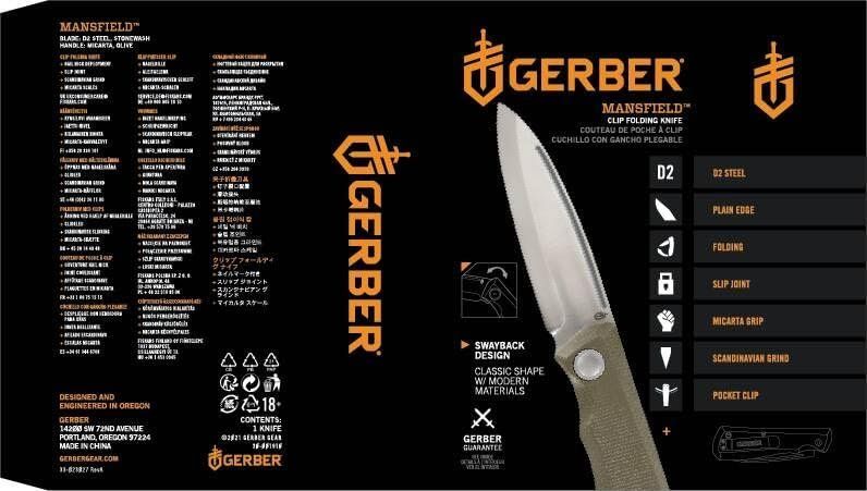 Gerber Accessori: Gerber Mansfield Micarta Olive – Nuovo e nell'imballaggio originale da Lachen SZ venduto da Alex_OFFOUT 8