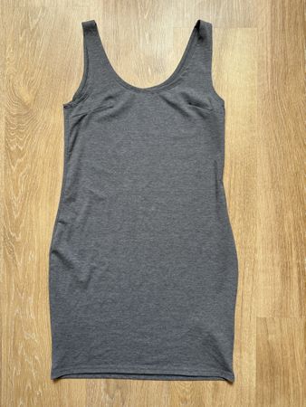 Robe d’été courte grise H&M, t.M/38