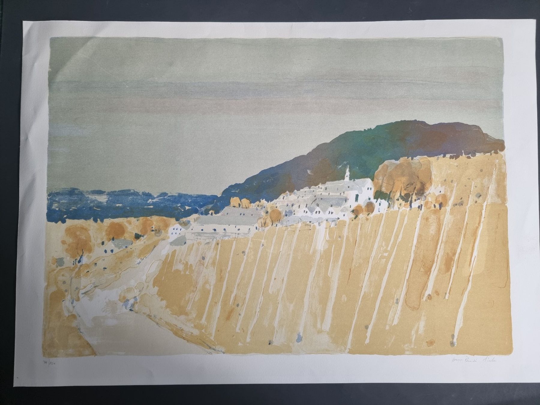 Grafica & Litografie: HANSRUEDI SIEBER LITHOGRAPHIE SIGNIERT NUMMERIERT – Usato da Gersau venduto da grafik-kunst