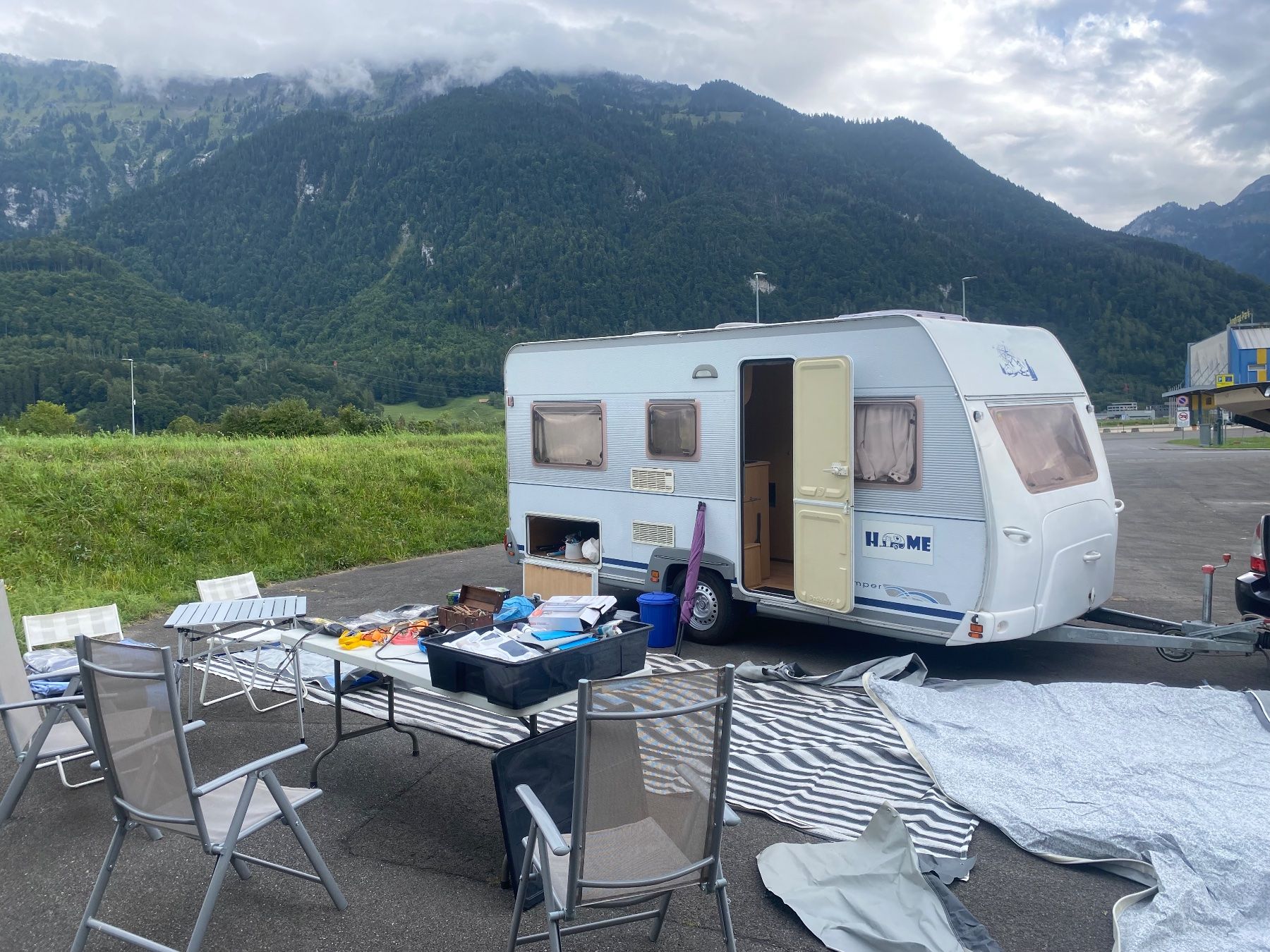 Dethleffs Véhicules de camping: Dethleff Anhànger. MFK 9.25 ,  3900.- – D'occasion à Matten b. Interl par samoni9999 1