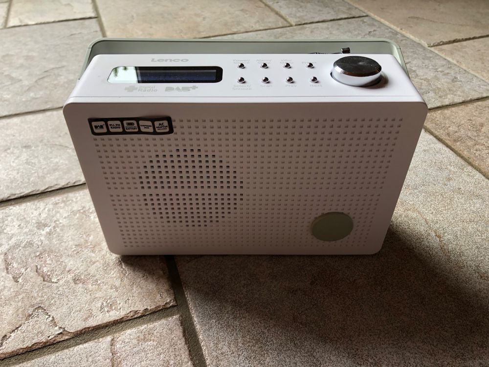 Lenco DAR-030 Radio DAB , VHF  FM  Bluetooth Wekfunctie Zwart Grijs 2348393