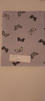 Stoff Baumwoll Jersey Schmetterling Motiv 150x62 cm hellblau