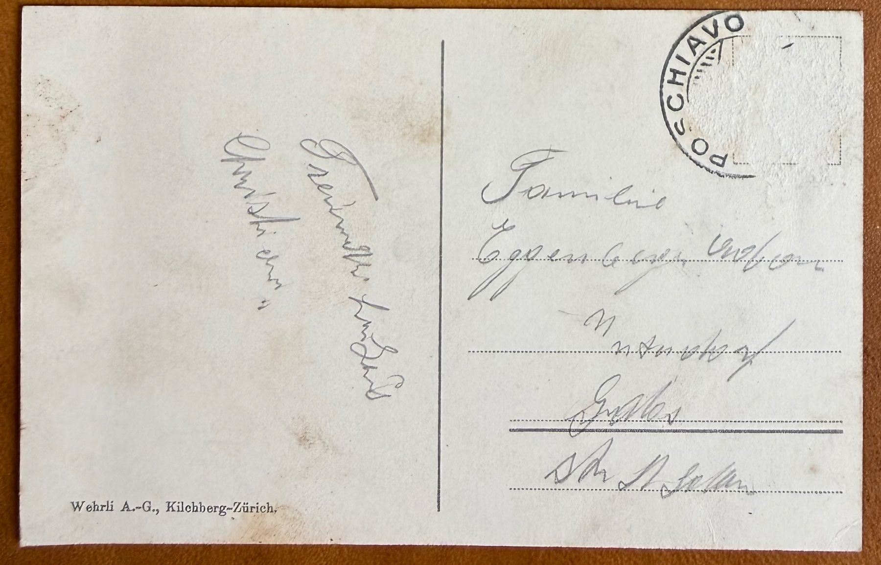 Cartoline postali: Poschiavo - Panorama 1920 – Usato da Lutry venduto da Ediego 1