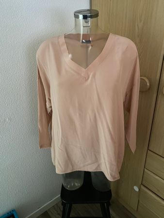 Mos Mosh Belle Silk Blouse Grösse M rosa, 3/4 Arm