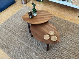 Table basse (gigognes) ikea STOCKHOLM, lot de 2