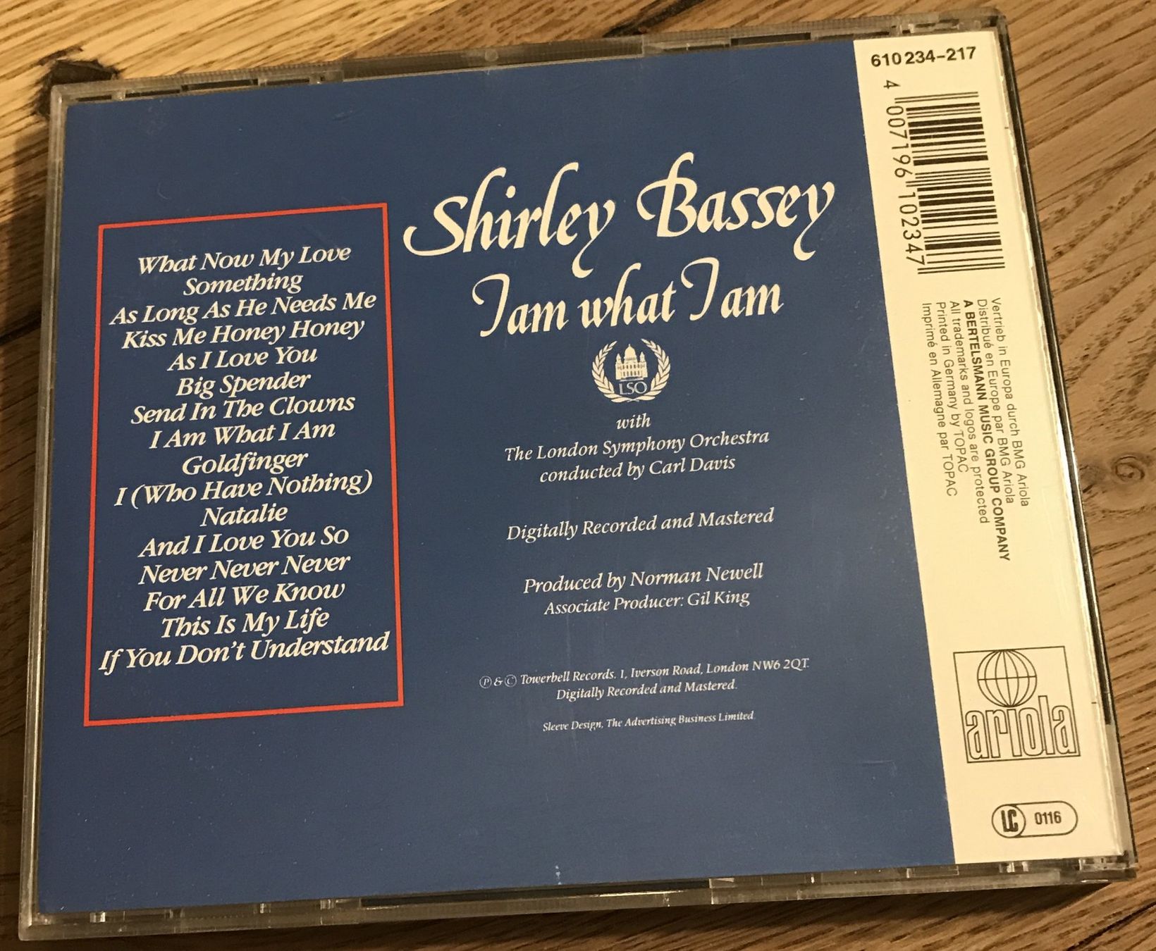 CDs: CD- Shirley Bassey - I am what I am – Gebraucht aus Guntershausen von Gloominati 1