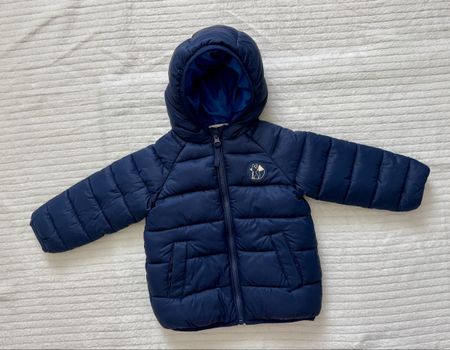Baby Steppjacke Gr. 74 – dunkelblau, wasserabweisend