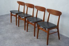 Ensemble de quatre chaises de salle à manger, Farstrup Møbel