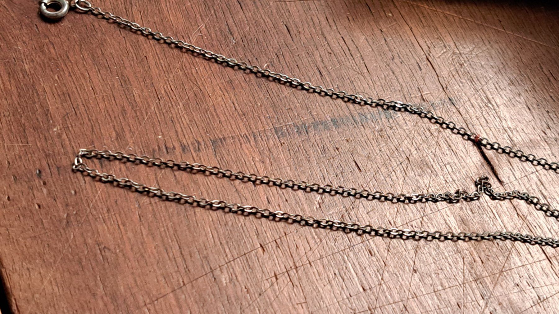 Ketten: Kette Metall sehr fein ca. 45cm lang – Gebraucht aus Ettingen von Maranathatalitha 7