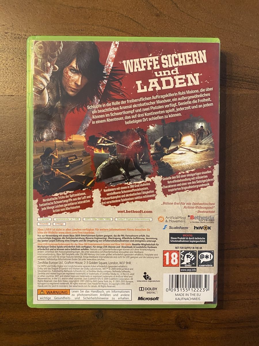 Microsoft Giochi: WET für Xbox 360 – Usato da Thunstetten venduto da Virus_33 2