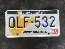 Original US Schild West Virginia 1988 – Wild Wonderful