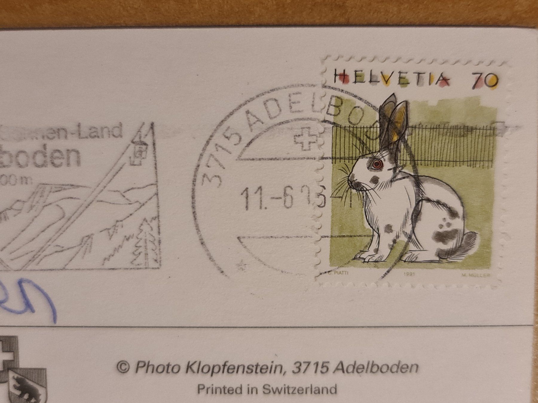 Cartoline postali: Ansichtskarte Adelboden – Usato da Dintikon venduto da Vexi 1