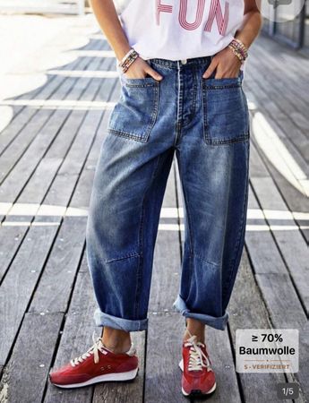 Coole Jeans, neuwertig, Gr. L, ideal für den Sommer!