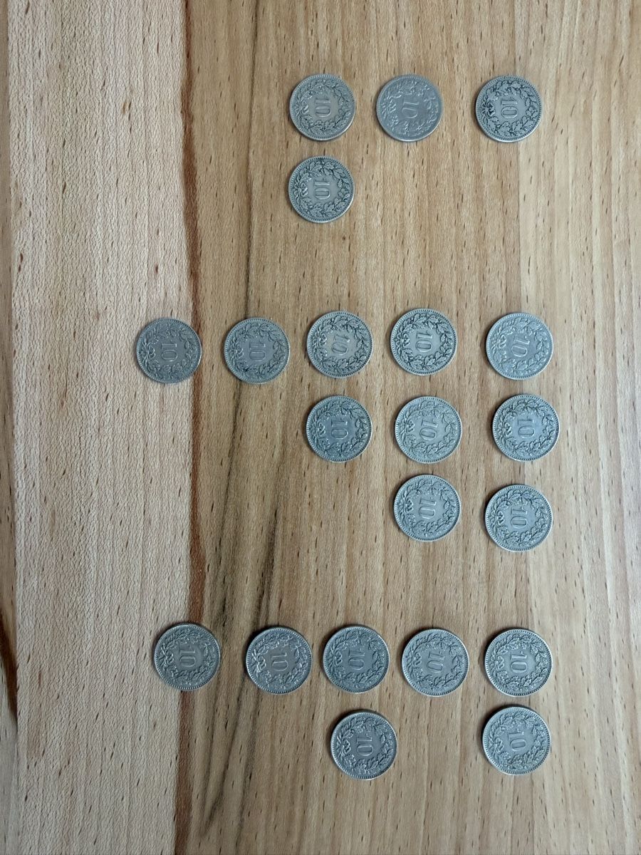 Toutes les monnaies: 21 x 10-Rappen Münzen – D'occasion à Grenchen par Bastet007 4