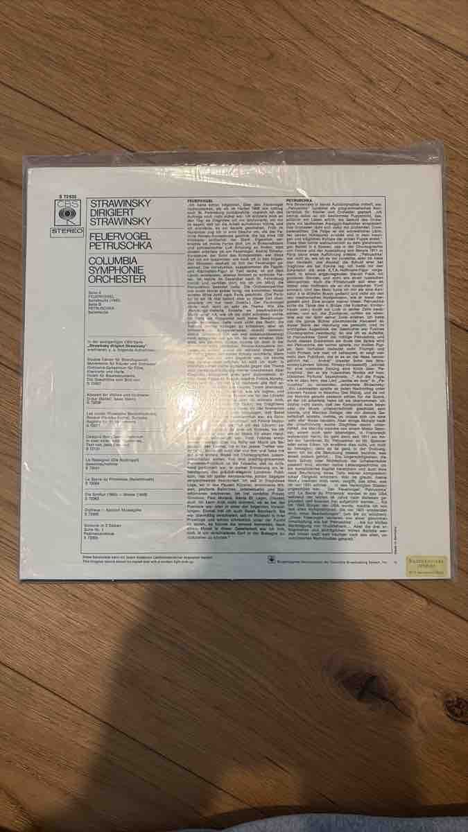 Dischi in vinile: Vinyle Igor Stravinsky Feuervogel Petrouchka Neuf – Nuovo e nell'imballaggio originale da Corminboeuf venduto da Cmabillard 1