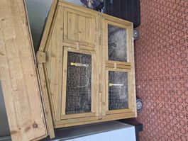 Holzgehege mit Rädern gebraucht