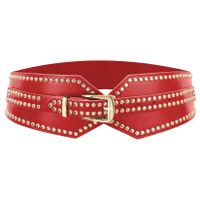 Breiter elastischer Rot Retro Gürtel verstellbar