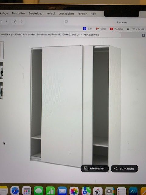 Ikea Armoires: Schwebetüren- Kleider_Schrank wie neu / im 2025 gekauft – D'occasion à Dübendorf par hpm-hpm 3