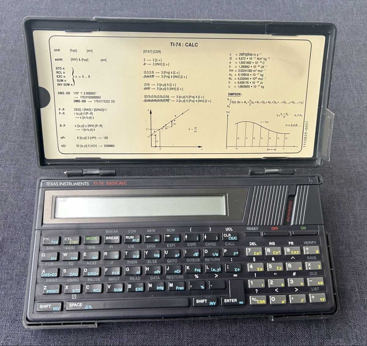 Texas Instruments Calcolatrici tascabili: Texas Instruments TI 74 Basicalc – Usato da Frauenfeld venduto da Colonia64