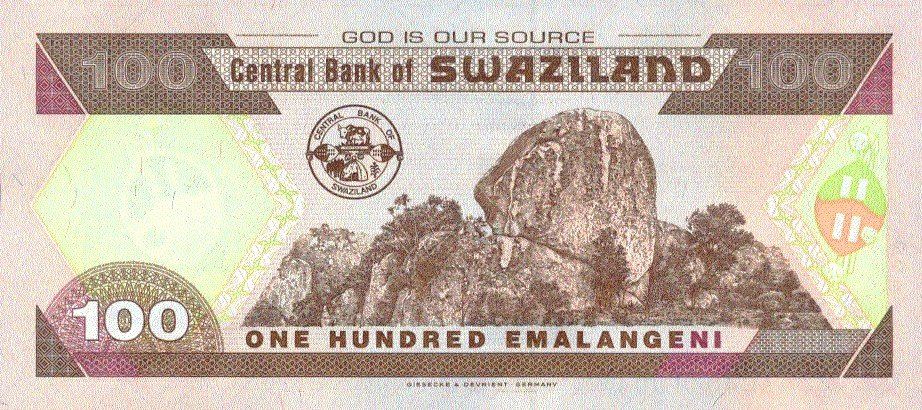 Banconote: Swasiland 100 Lilangeni 2001 P-32a UNC – Nuovo (secondo la descrizione) da Schliern b. Köniz venduto da pizzitaxi 1