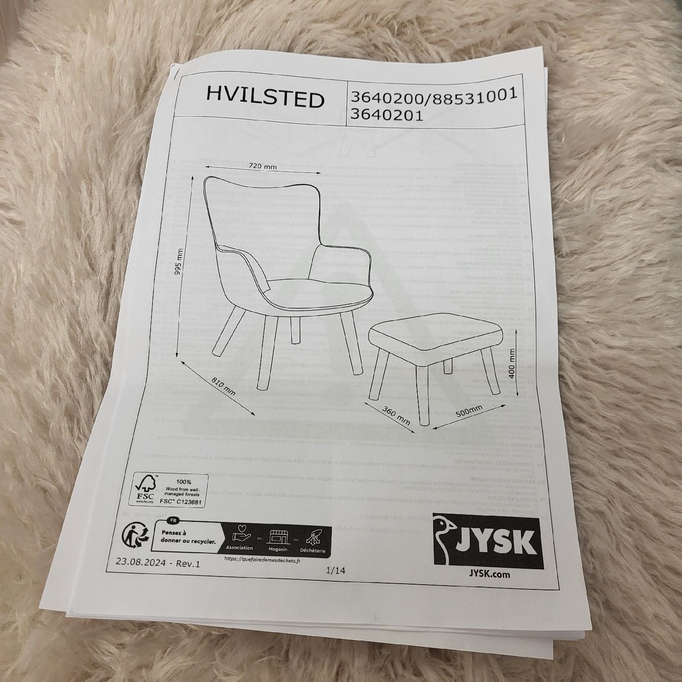 Jysk Poltrone: Nagelneu: JYSK Sessel mit Hocker NEU.    NP: 226.00 – Nuovo (secondo la descrizione) da Kägiswil venduto da Megafi56 3