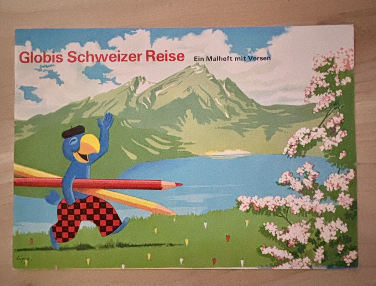 Fumetti: Globis Schweizer Reise, Malheft mit Versen, druckfrisch – Nuovo (secondo la descrizione) da Kehrsatz venduto da Raboy