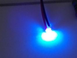 LED SMD 0603 verkabelt, purple