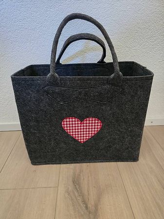 Filz Tasche mit Herz