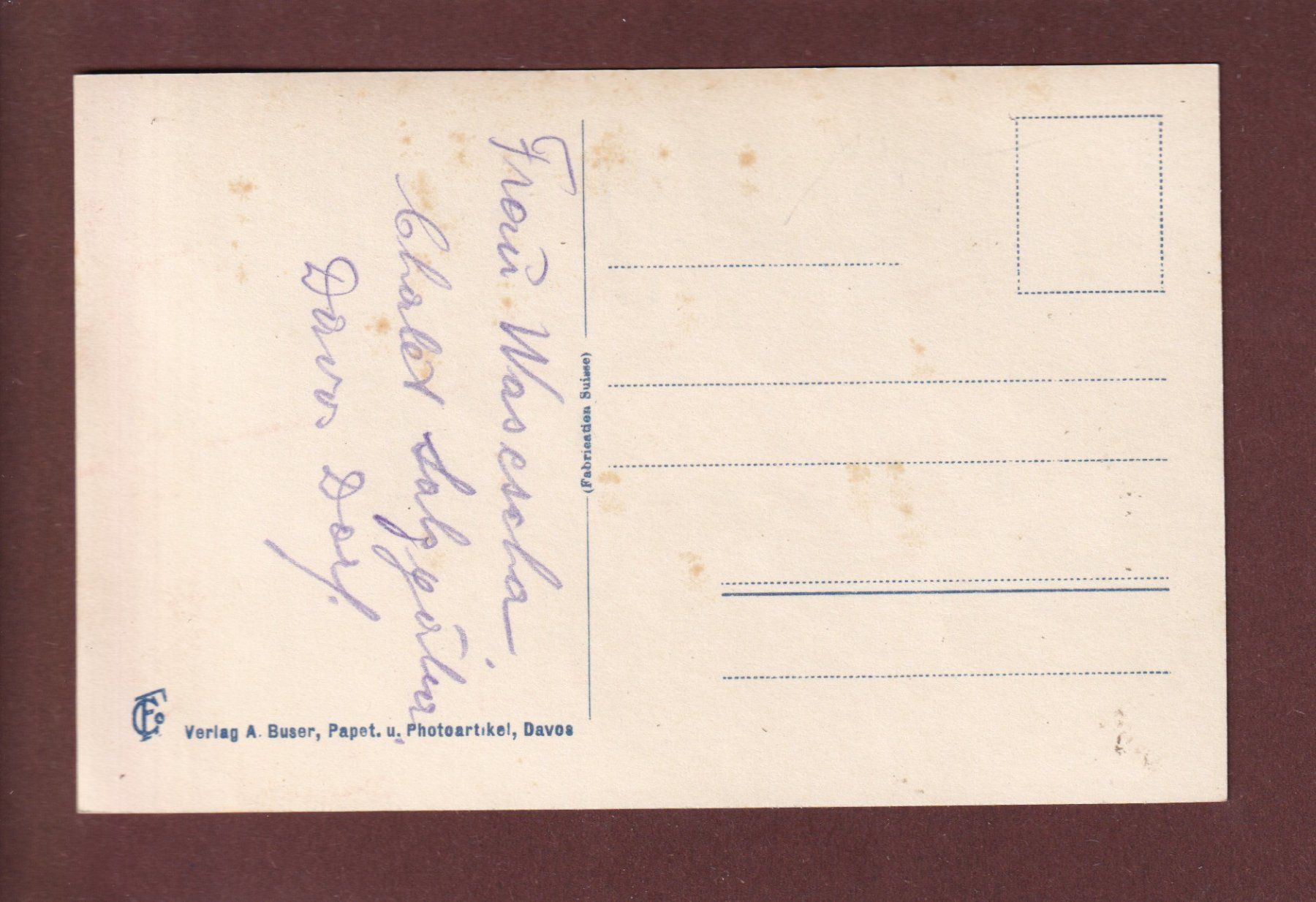 Cartoline postali: DAVOS-DORF - Schiahorn – Usato da Pully venduto da nicecards 1