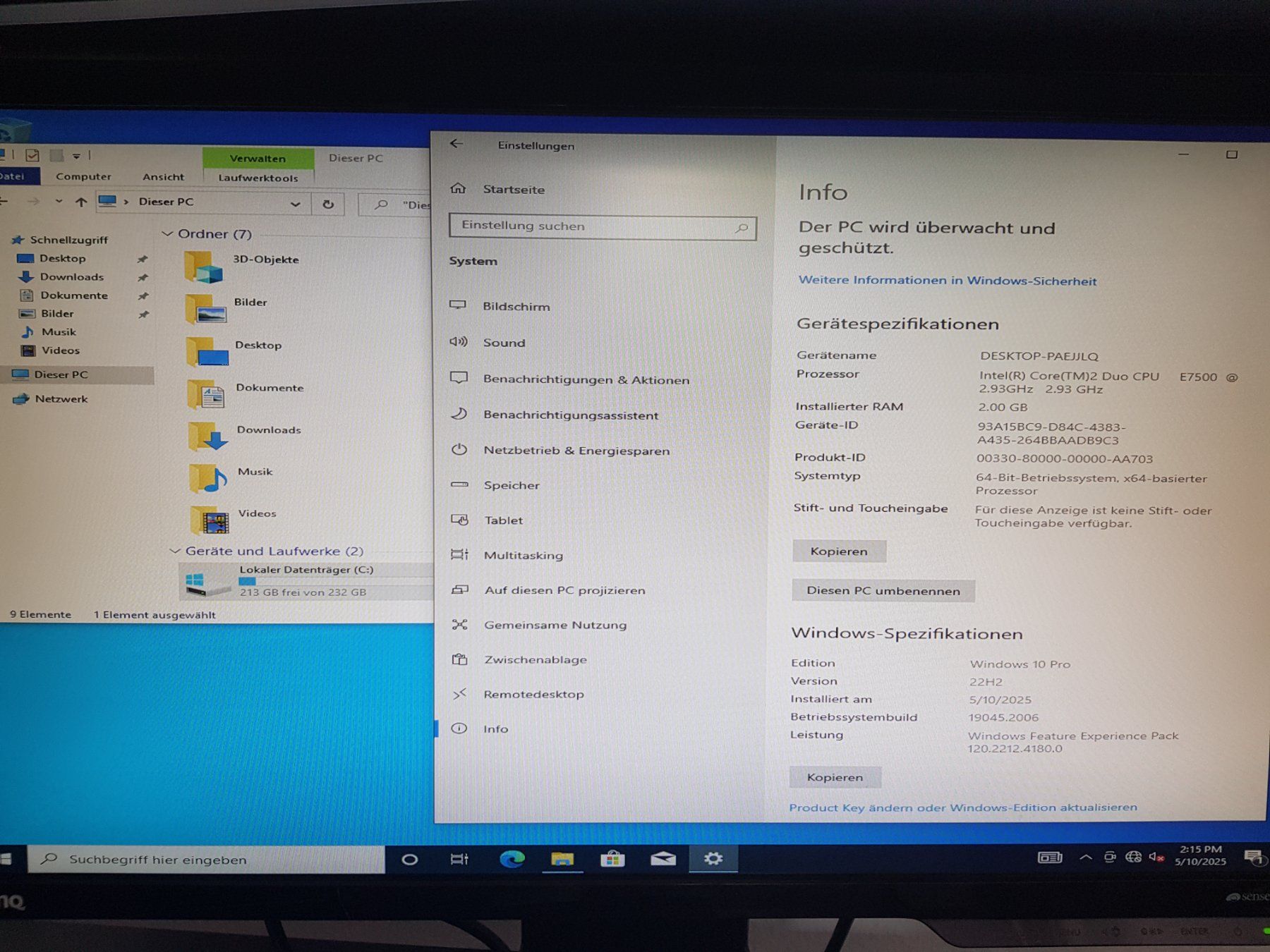 Dell PC: Dell Optiplex 780, Core2 Duo E7500, 2G Ram, 250G hdd – Usato da Gerlafingen venduto da diotech