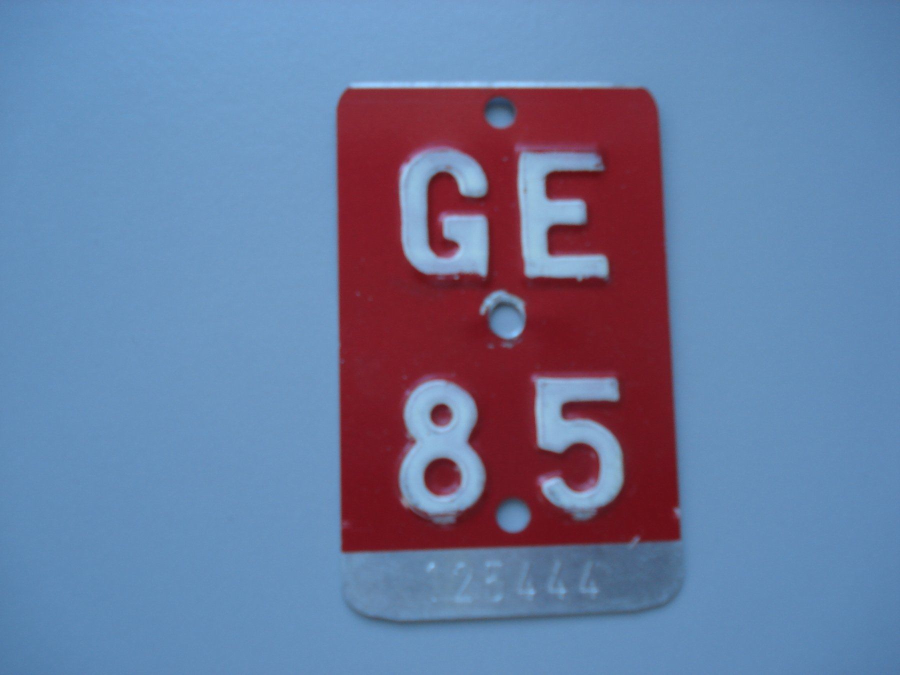 Insegne: Velonummer GE 85 – Usato da Root venduto da vil_k76z