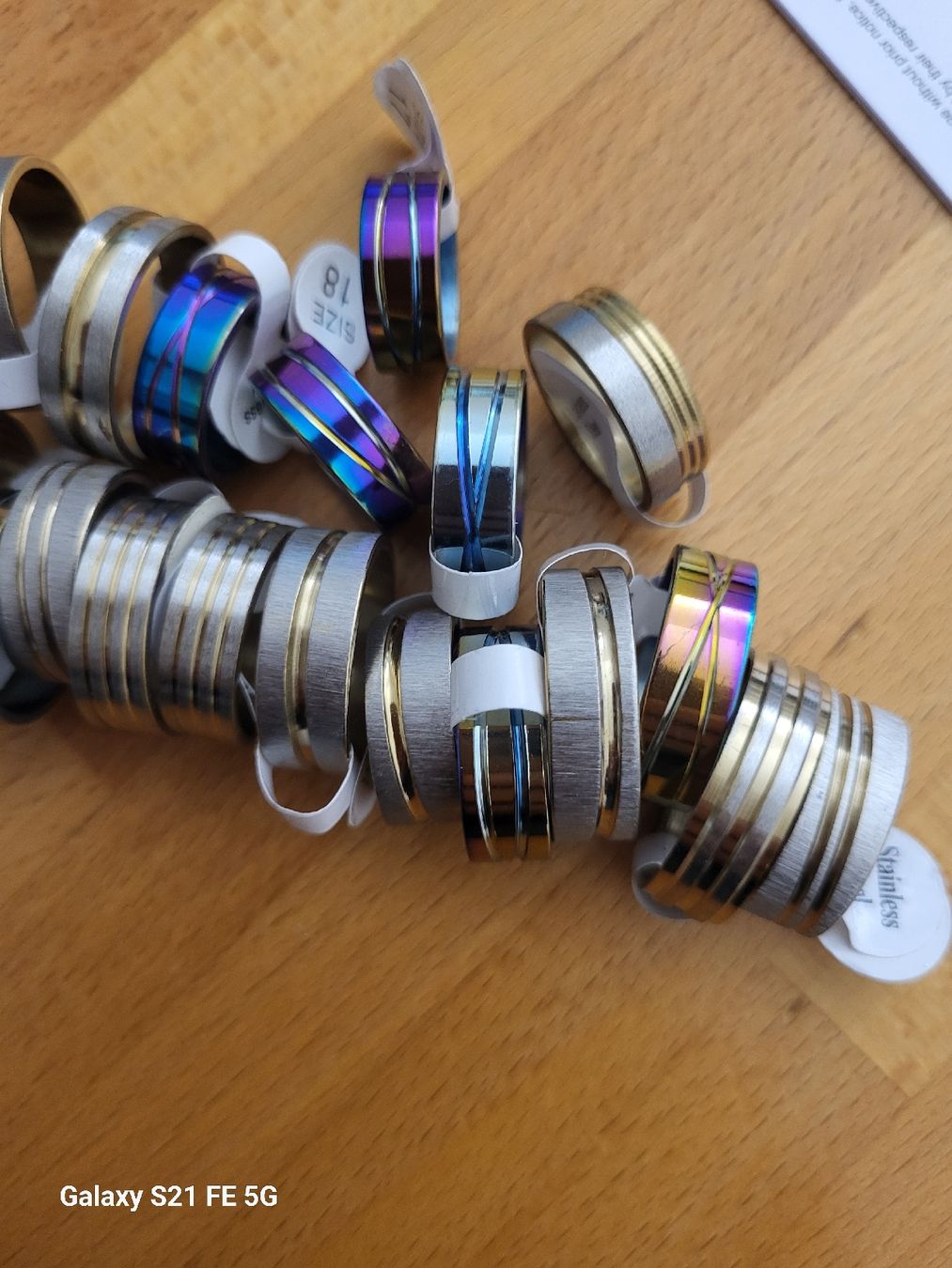 Anelli: 38 Stainless steel Ringe, neu – Nuovo e nell'imballaggio originale da Riehen venduto da tamola67 4