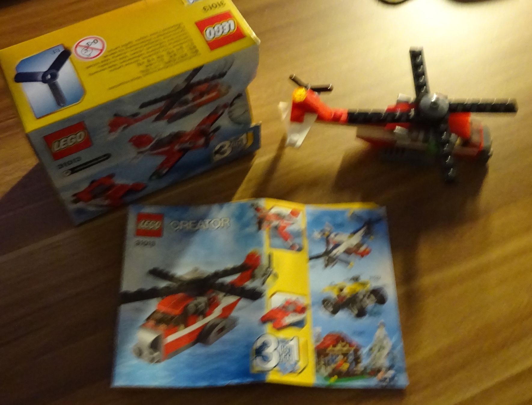 Lego Giocattoli: LEGO Creator 31013 - Roter Hubschrauber – Usato da Wagenhausen venduto da M.Sieg 2