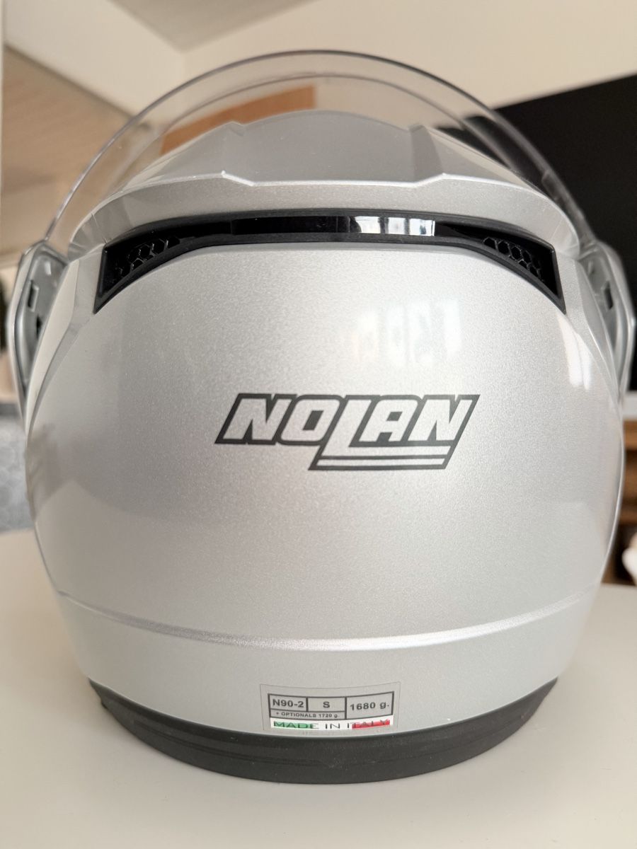 Caschi & visiere: Nolan N90-2 Klapphelm silber Gr. S Motorradhelm – Usato da Fraubrunnen venduto da 5baechers 5
