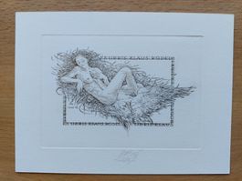 Exlibris Henryk Feilhauer - Orig. Radierung Erotik signiert