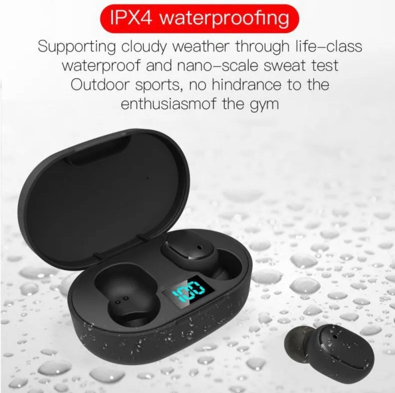 Tws Kopfhörer: E6S TWS Bluetooth 5.0 Kopfhörer In-Ear mit LED-Display – Neu und originalverpackt aus St-Cergue von max_snn5 1