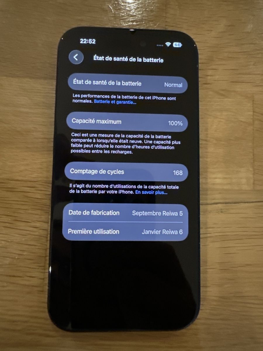 Apple Telefoni cellulari / Smartphones: Apple iPhone 15 noir 128GB – Usato da tafers venduto da ros_6kd7