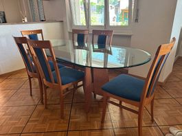 Vendo tavolo in cristallo + 8 sedie