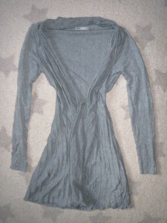 stylische NILE Damen Long Strick Jacke Gr XS