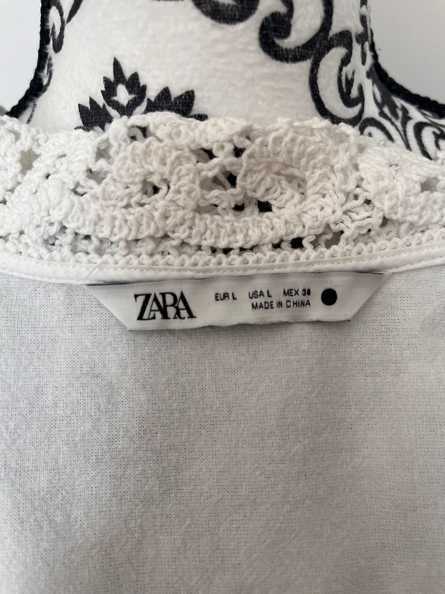 Zara Blusen: ZARA / Bluse / gehäkelt / Leinen / L – Gebraucht aus Kloten von fifferlotti 6