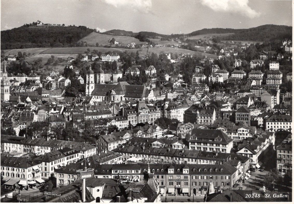 Cartoline postali: Alte Ansichtskarte St. Gallen,  1939. – Usato da St. Gallen venduto da Epu
