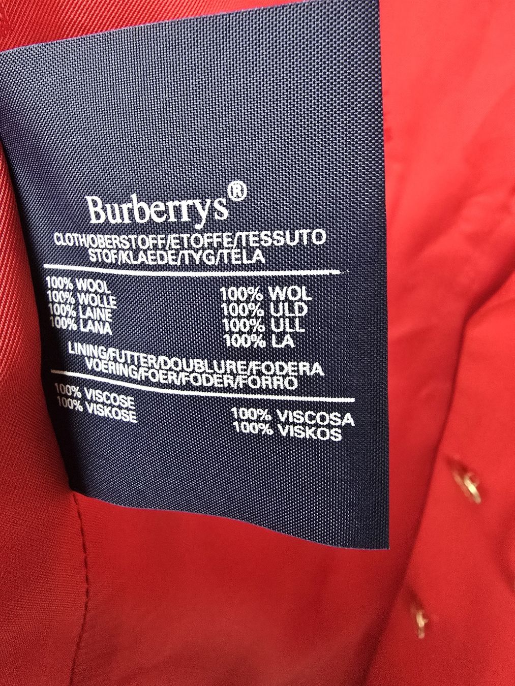 Burberry Jacken: Burberry Blaser. Rot. – Gebraucht aus Zürich von Olala_ 5