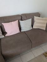 3er Sofa, braun, sehr bequem, mit Recamière