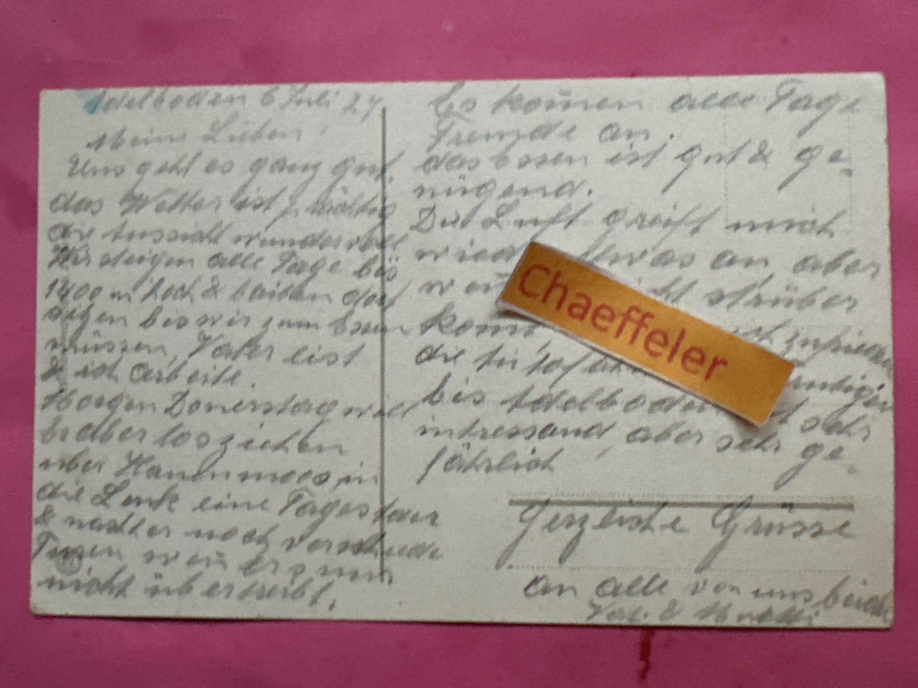 Cartoline postali: 1927 5684 Adelboden mit Wildstrubel – Usato da Zürich venduto da Chaeffeler 1