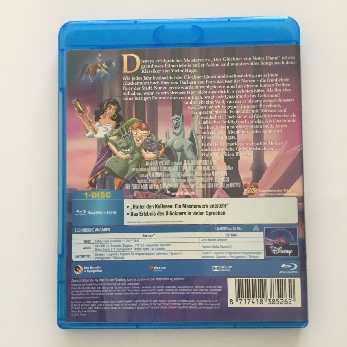 Alle DVDs: Der Göckner von Notre Dame Blu Ray Selten - Neu Wertig – Neu (gemäss Beschreibung) aus Blauen von berlingo65 1