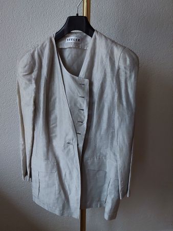 Veste, jupe et blouse en soie, marque SEELER, gr. 40-42