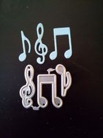 MUSIKNOTEN MINI 3-TEILIG STANZSCHABLONE