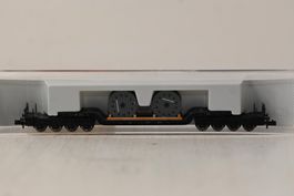 Tiefladewagen mit 2 Kabeltrommeln Fleischmann Spur N mit OVP