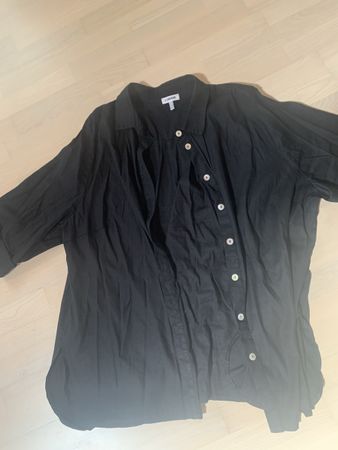 Kj Brand Leinenbluse sw Grösse 52 Sommerlich Leicht Gut